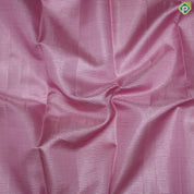 Baby Pink Silver Zari Velthari Lines Contrast Grape Brown Gold Zari Border Traditional Silk Saree