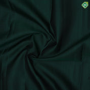Bottle green plain weaved Purple gold zari edge border plain traditional vintage silk saree