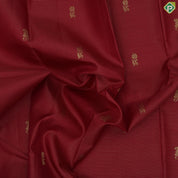 Beetroot gold zari vairaoosi fancy mango double parrot butta self gold zari green edge border traditional silk saree