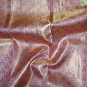 Goldish Pink Gold Zari With Baby Pink Color Tissue Traditional Silk Saree
