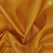 Golden mustard silver gold zari lines sapphire green gold zari lines and butta border vintage silk saree
