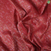Magenta red cream and gold zari fancy design self gold zari checked design border trendy silk saree