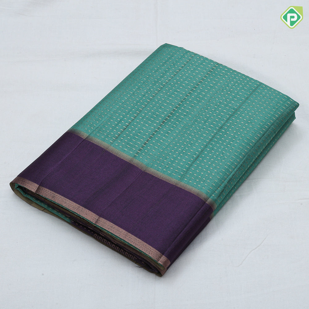 dark colors gold zari vairaoosi lines contrast plain rettapet edge border fancy cotton saree