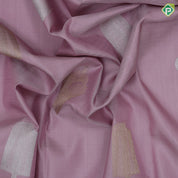 Light Onion Pink Gold Silver Zari Ice Pop Butta Design  Border Less Trendy Silk Saree