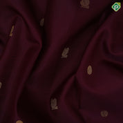 Arakku ruby red gold zari peacock chakkaram butta maroon red gold zari meena work border traditional silk saree