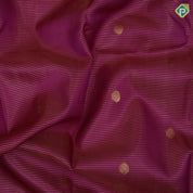 Dark Pink Gold Zari Vairaoosi Flower Motif Self Colour Mango Peacock Border Design Traditional Silk Saree