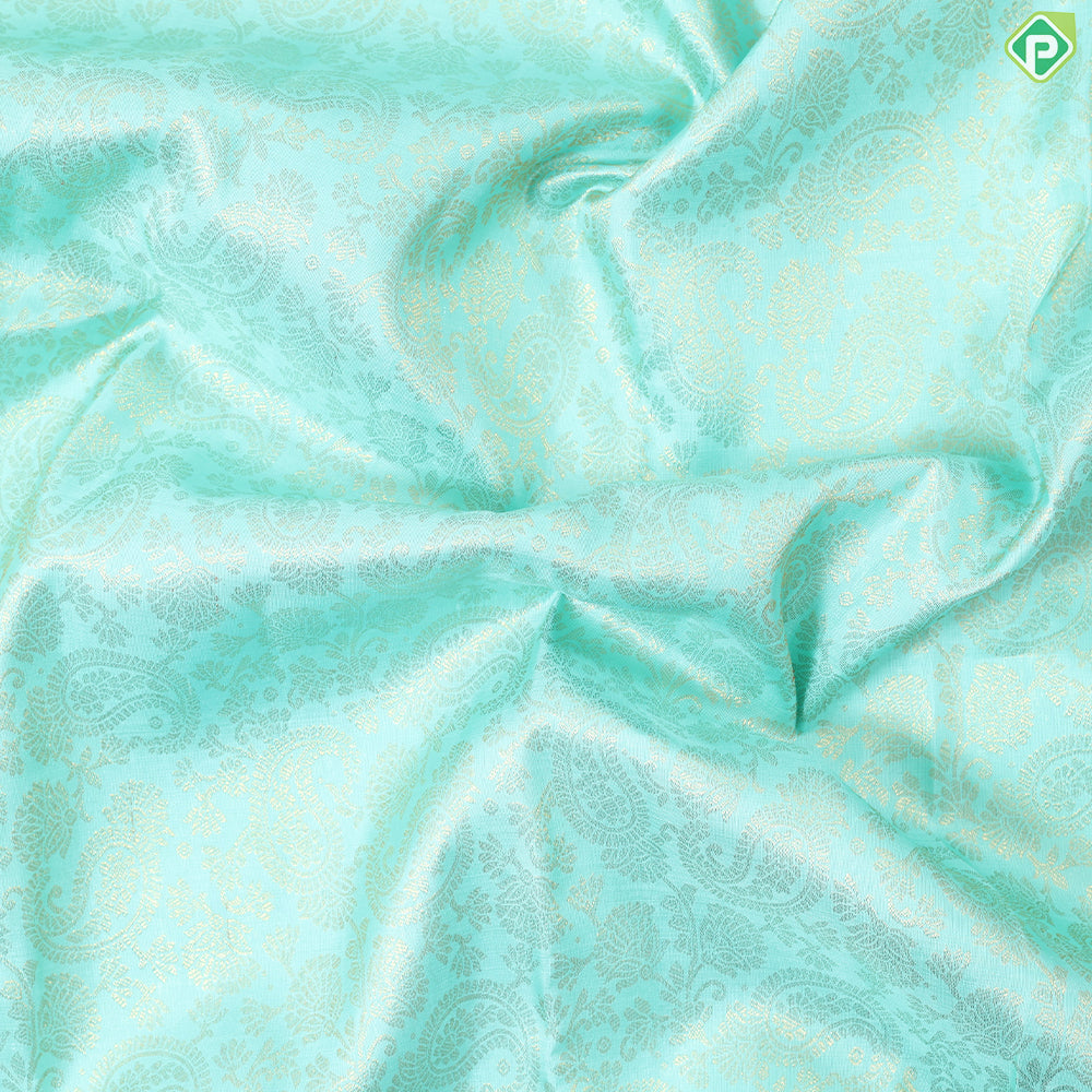 pista green gold zari grand floral contrast purple with gold zari exclusive bridal silk saree