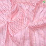 peach with pink silk thread small checkered contrast pink with gold zari rettapet gap border traditional silk saree