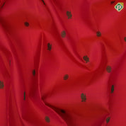 Rani pink thread peacock chakaram design  self colour arrow floral border design  traditional silk saree