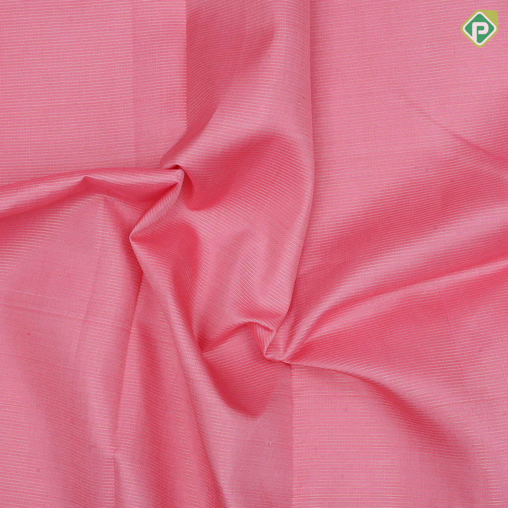 pale pink gold zari mild vairaoosi lines dark purple gold zari peacock mango butta thread work border traditional silk saree