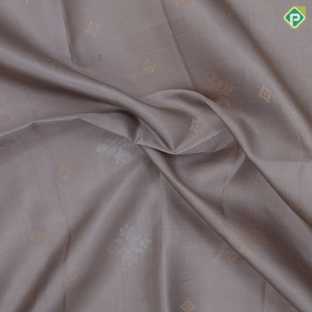 Spring green silver gold zari fancy flower butta motifs sea green silver gold zari graphic design border soft silk saree