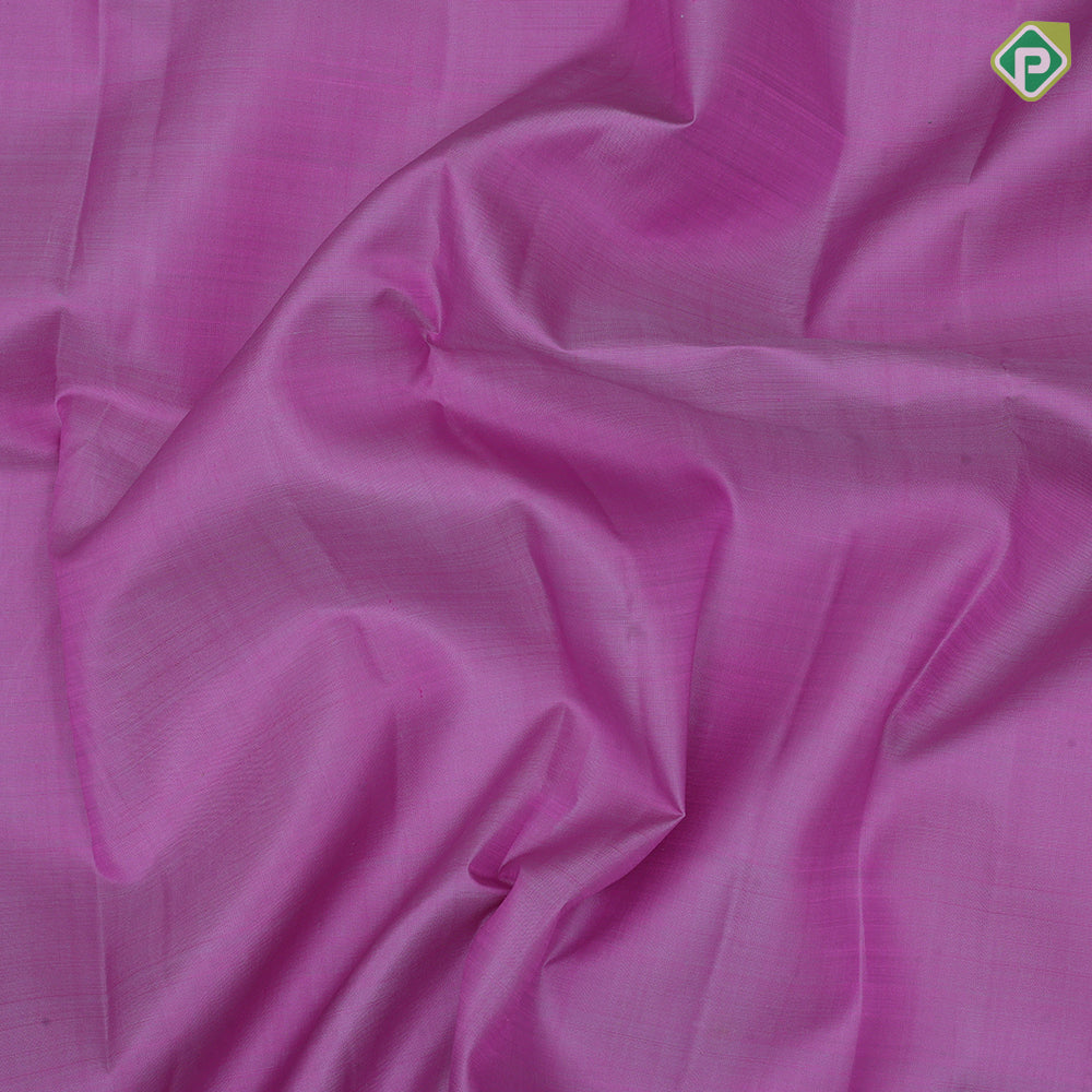 Lavender pink dual done plain weaved Baby pink gold zari butta line border plain traditional vintage silk saree