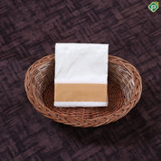 Cream White Gold Zari Border 8 Muzham 120Kuligai Asha Silk Dhoti