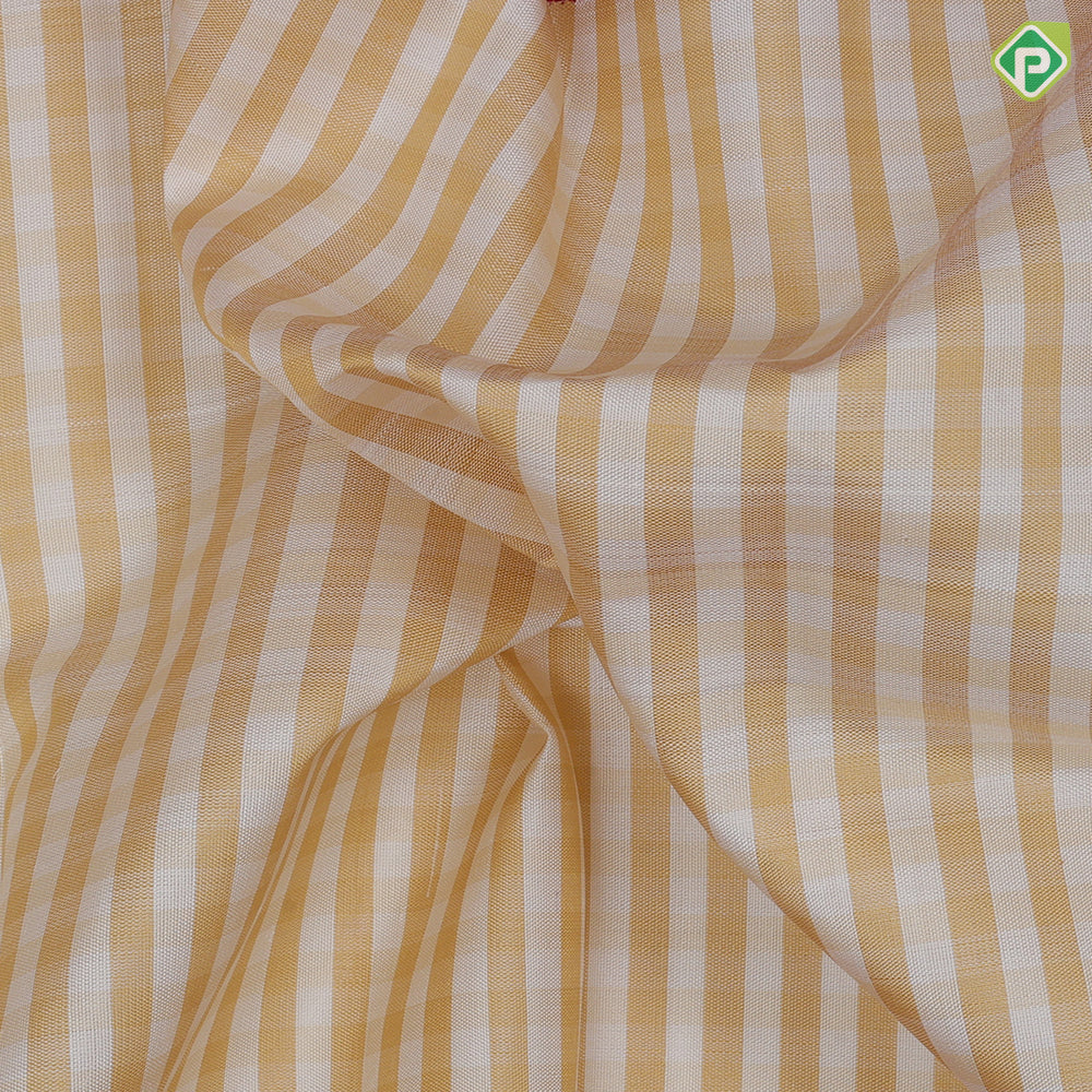 Cream with beige checks body design maroon gold zari butta high three part border concept vintage silk saree