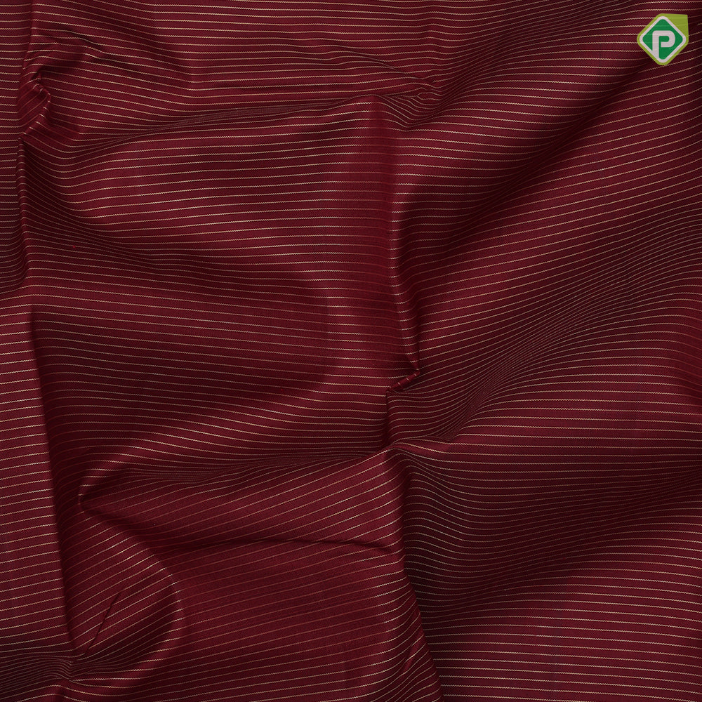Maroon gold zari vairaoosi lines design rani pink orange and gold zari padded temple border traditional silk saree