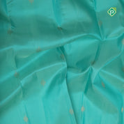 Rexona green Dull gold zari diamond butta design beige gold zari edge border traditional silk saree