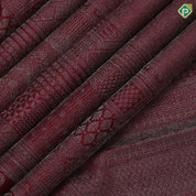 maroon color neem zari lines design self multi designed and shape border trendy designer silk saree