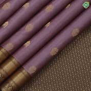 Royal Blue Gold Zari Flower Butta Design Rexsona Green Ruthracham Flower Border Design Pure Mix Silk Saree