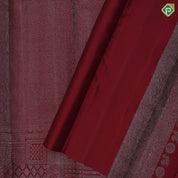 maroon color neem zari lines design self multi designed and shape border trendy designer silk saree