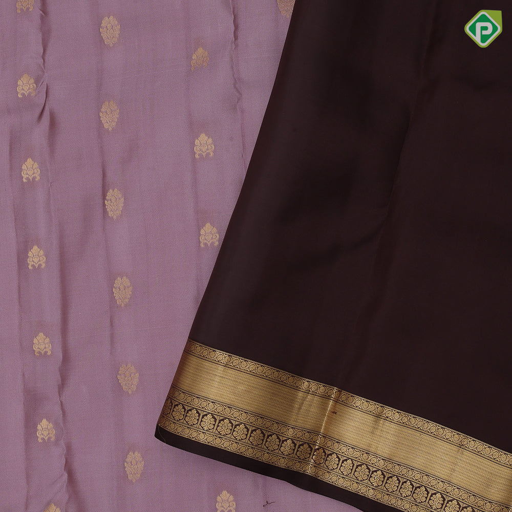 Royal Blue Gold Zari Flower Butta Design Rexsona Green Ruthracham Flower Border Design Pure Mix Silk Saree