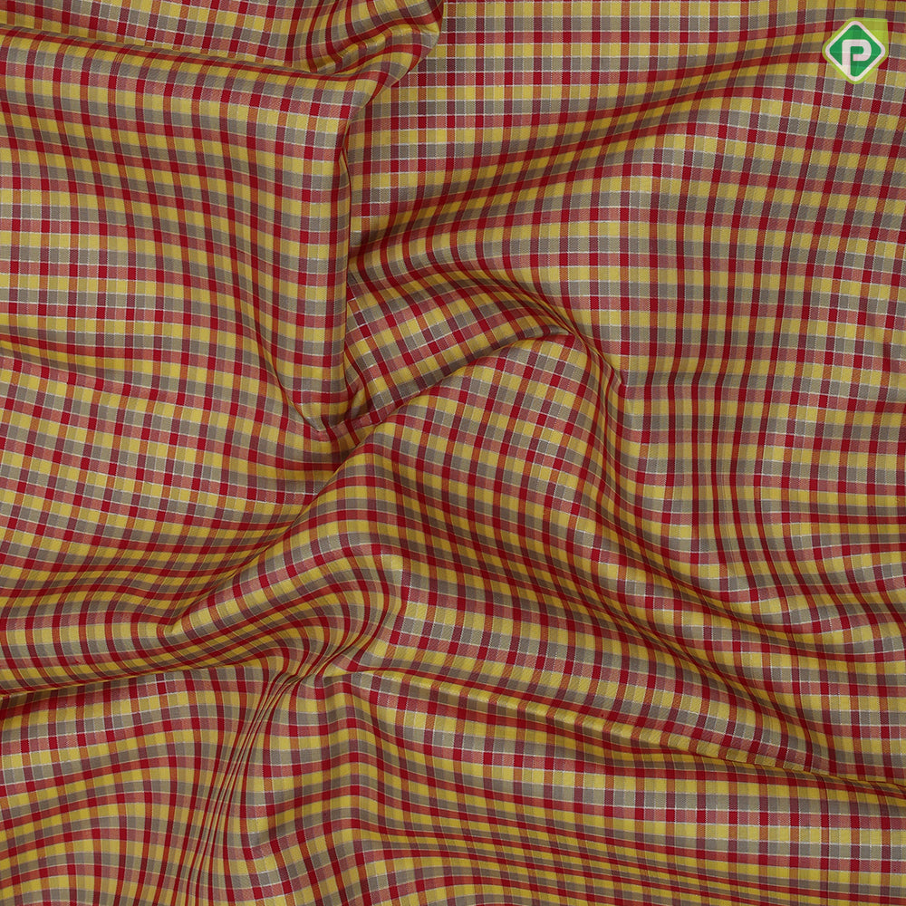 Tri color with gold zari micro checks design pale pink gold zari mango butta retta pattai border traditional silk saree