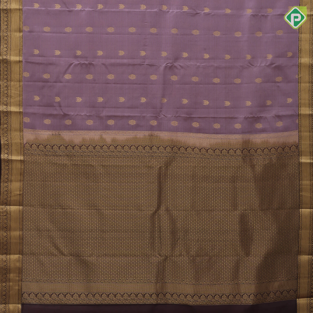 Royal Blue Gold Zari Flower Butta Design Rexsona Green Ruthracham Flower Border Design Pure Mix Silk Saree