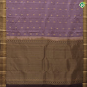 Royal Blue Gold Zari Flower Butta Design Rexsona Green Ruthracham Flower Border Design Pure Mix Silk Saree