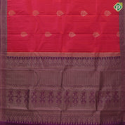 Mehndi green gold zari flower in leaf design brown gold zari peacock banaras style border gift silk saree
