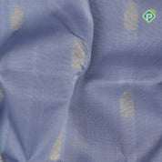 Grey gold zari fancy flower butta rich pallu design Rani pink gold zari border silk cotton saree