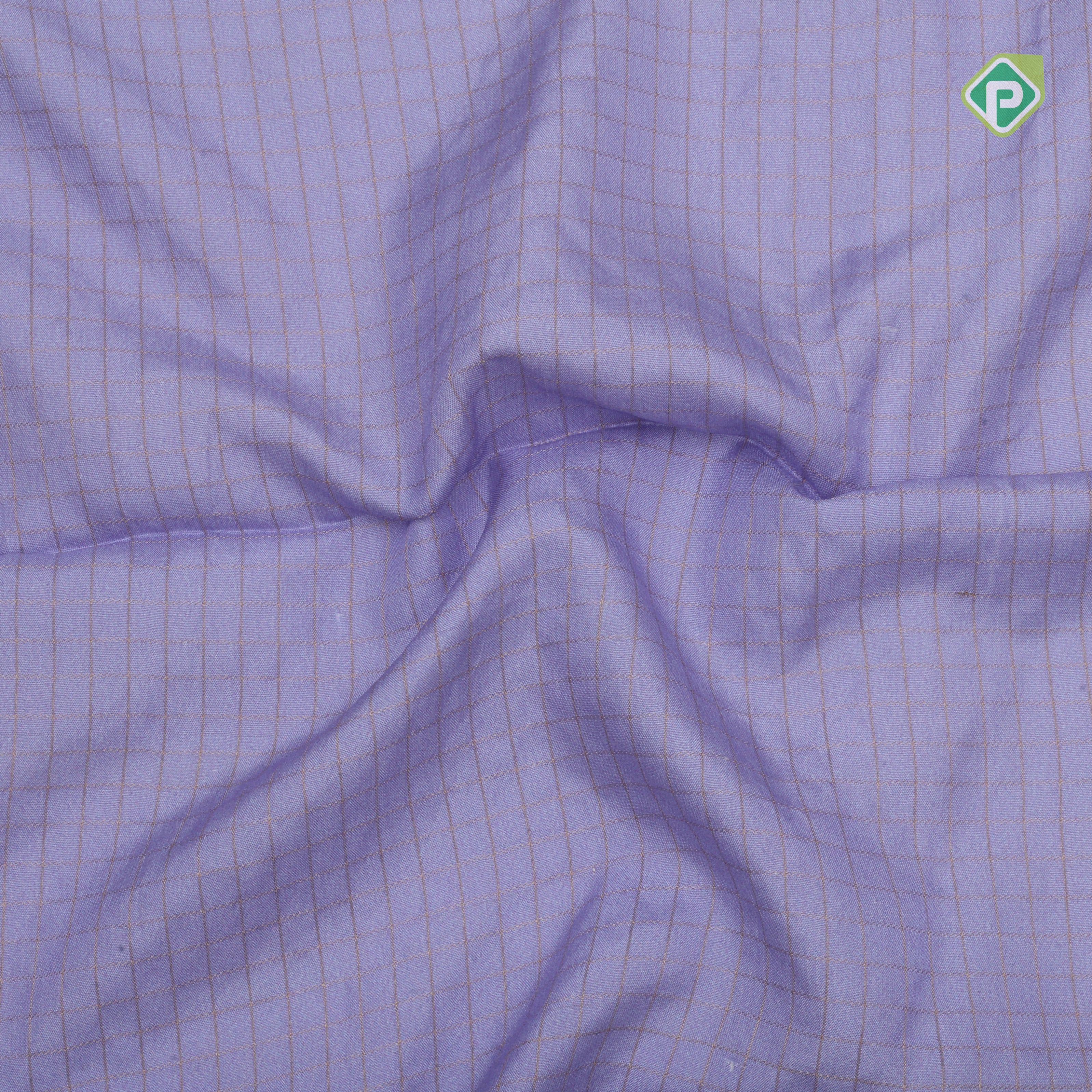 Lavender gold zari vairaoosi checkered contrast cream white floral digital print border silk saree