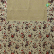 mint green silver zari grand floral creamy green floral digital print border silk saree