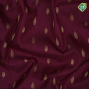 Beetroot pink gold zari mango thilagam butta contrast peach cream ambari design border Traditional silk saree