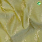 Mint green gold zari grand floral creeper design parrot green peacock design border grand bridal silk saree