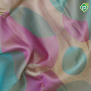 Multi colour bubble design zari by zari tissue gold zari bavanji border trendy designer silk saree
