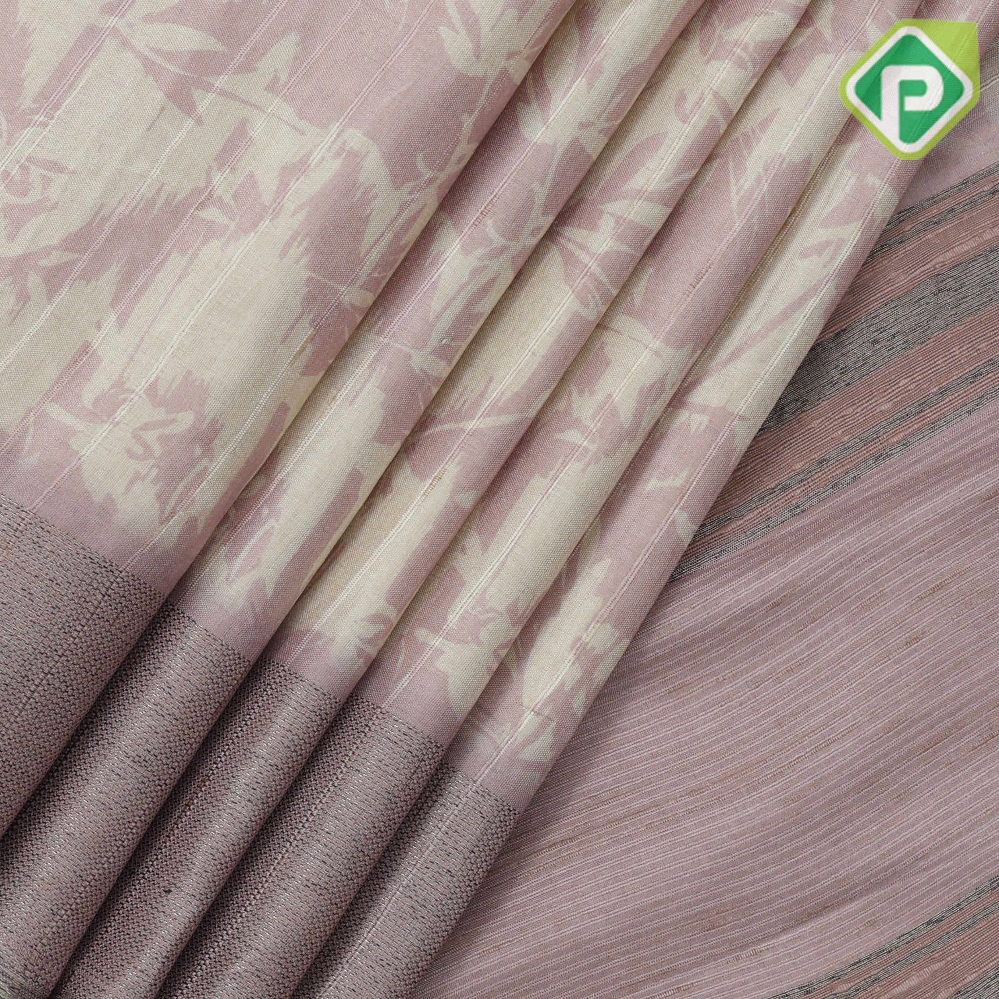 creamy color geranial effect design self plain border fancy cotton saree