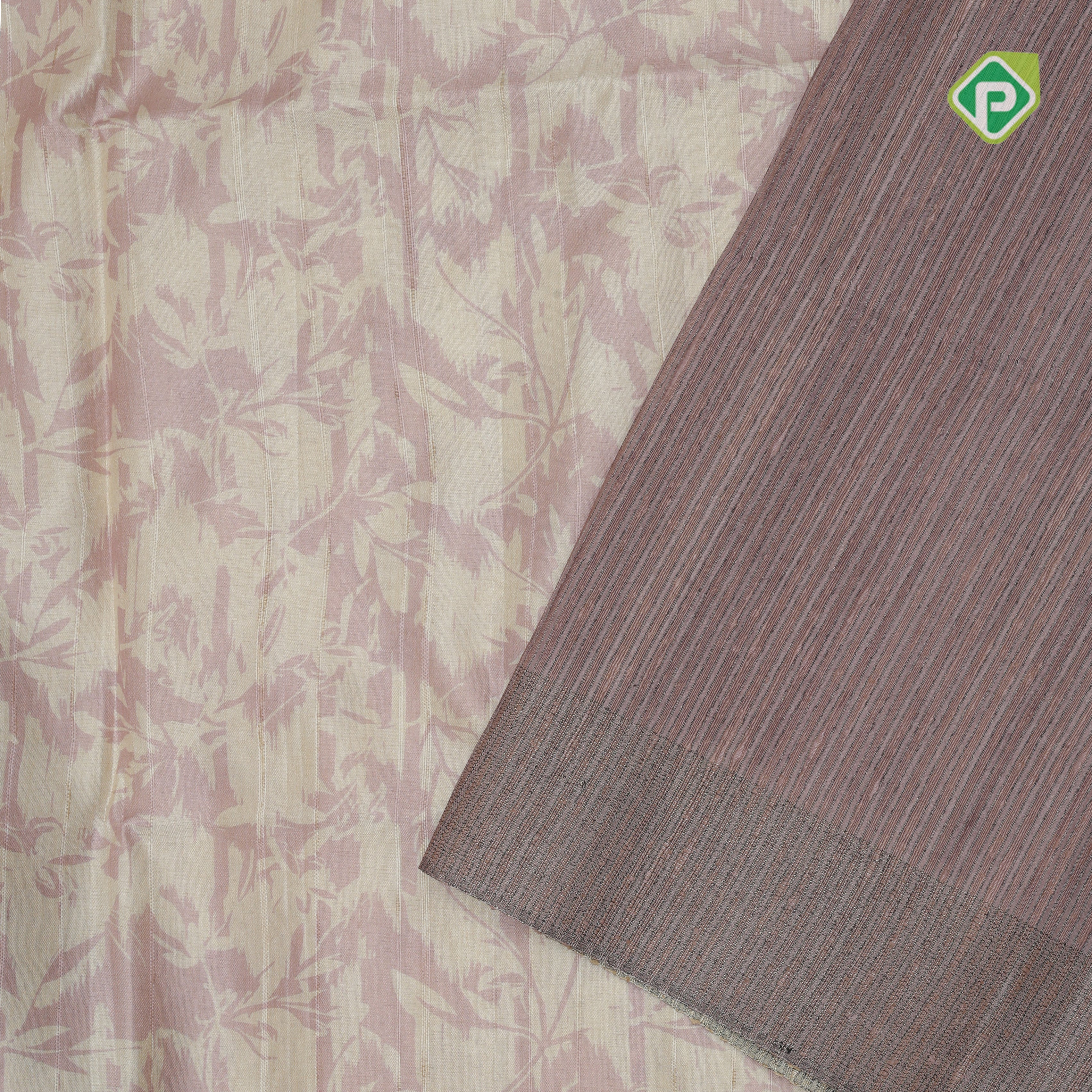 creamy color geranial effect design self plain border fancy cotton saree