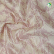 creamy color geranial effect design self plain border fancy cotton saree