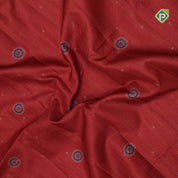 Dark color gold zari butta chakram prints cream base leaves border fancy cotton saree