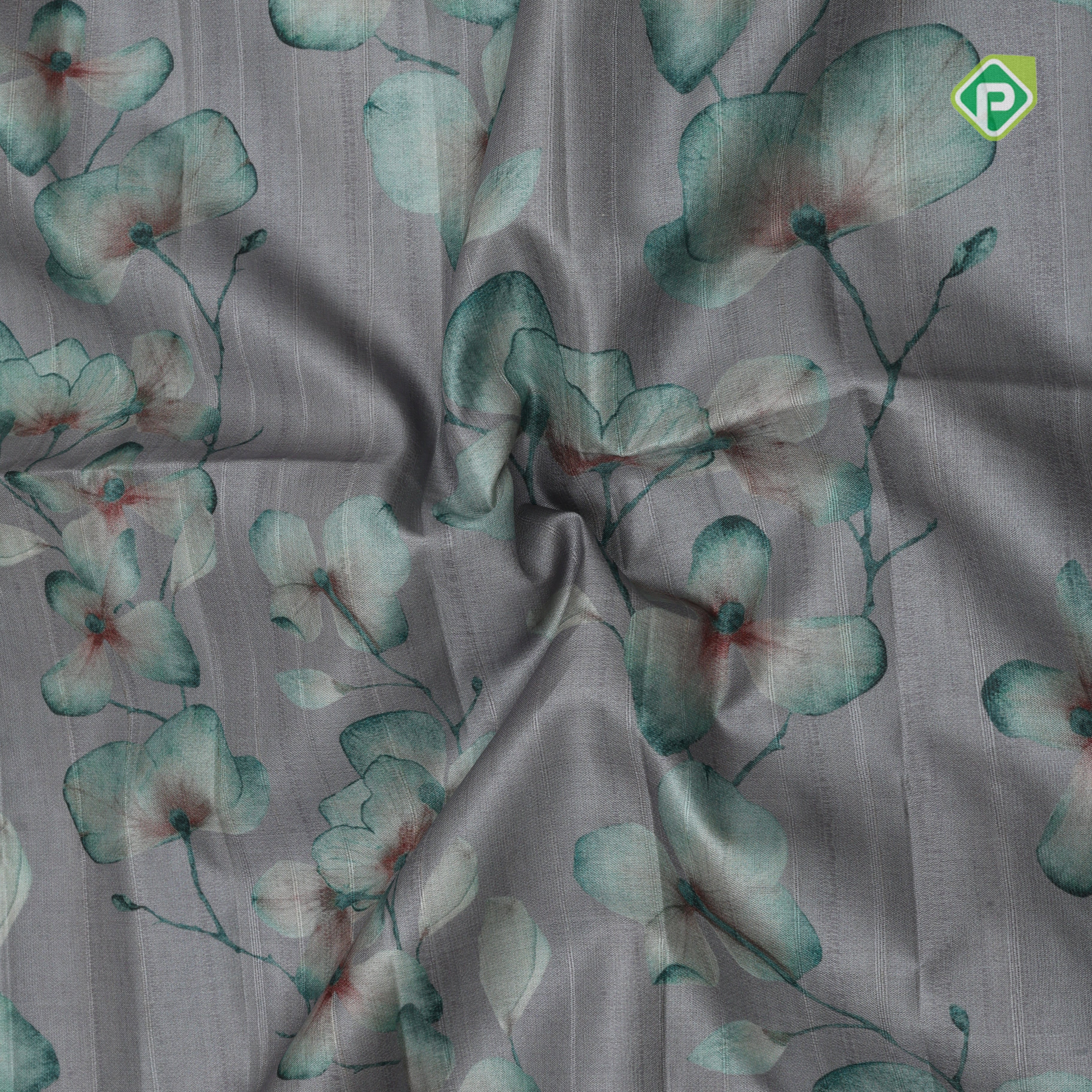 Orchid flower design self zari border fancy cotton saree