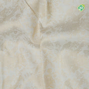 Half White gold zari sparrows in flowers grand design rani pink gold zari annam border grand bridal silk saree