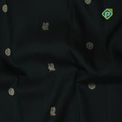 Olive green gold zari peacock chakkaram butta peach pink gold zari thread lines retro traditional silk saree