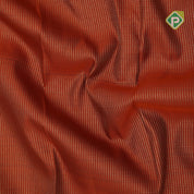 Rust orange gold zari vairaoosi stripes creamy sandal gold zari rangoli floral lines border traditional silk saree