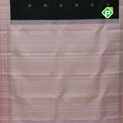 Olive green gold zari peacock chakkaram butta peach pink gold zari thread lines retro traditional silk saree