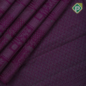 purple with neem zari fancy design blocks borderless all over weaved design silk saree