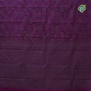 purple with neem zari fancy design blocks borderless all over weaved design silk saree