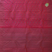 pinkish orange neem zari grand flower design self thilagam border all over weaved silk saree