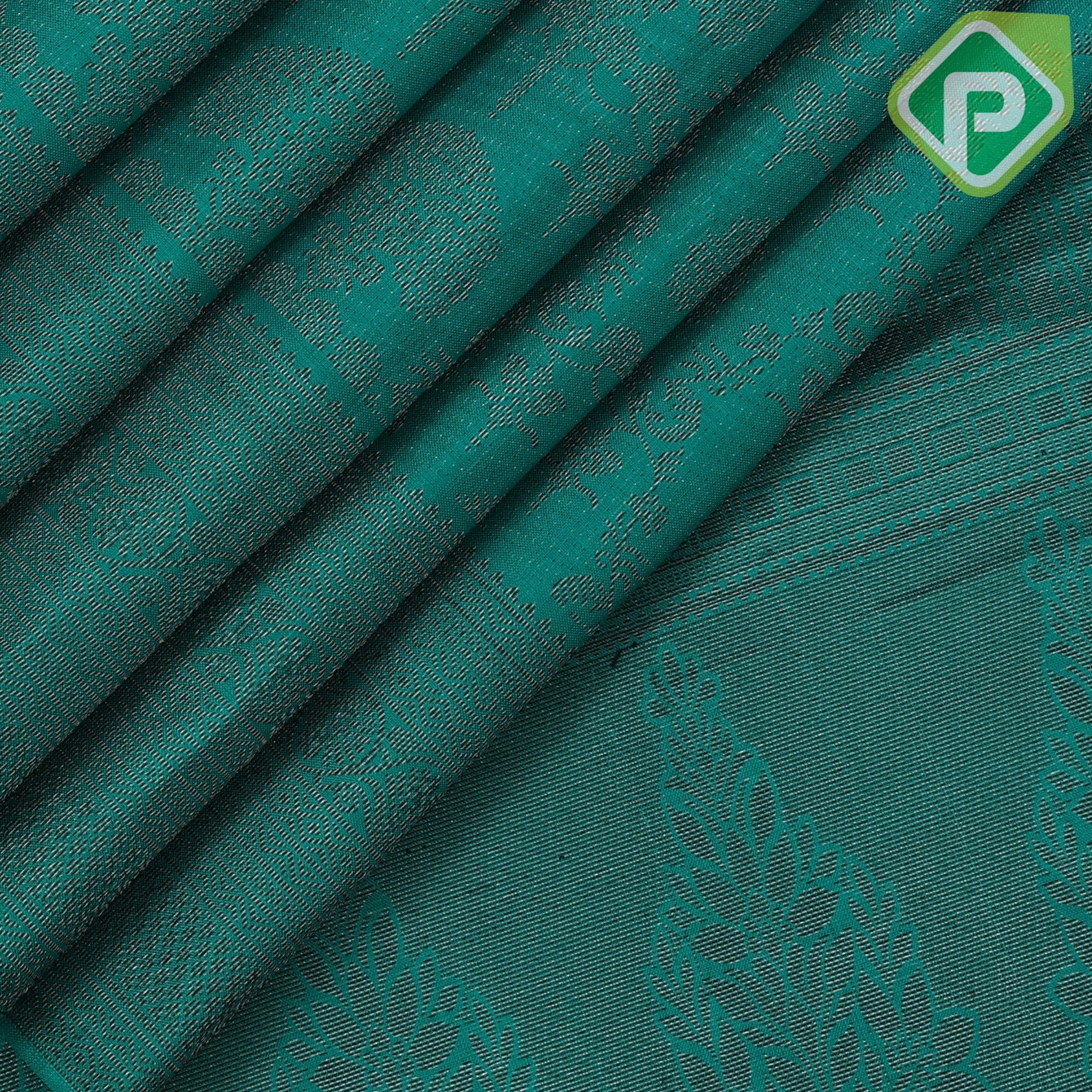 pinkish orange neem zari grand flower design self thilagam border all over weaved silk saree