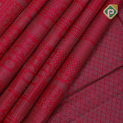 purple with neem zari fancy design blocks borderless all over weaved design silk saree
