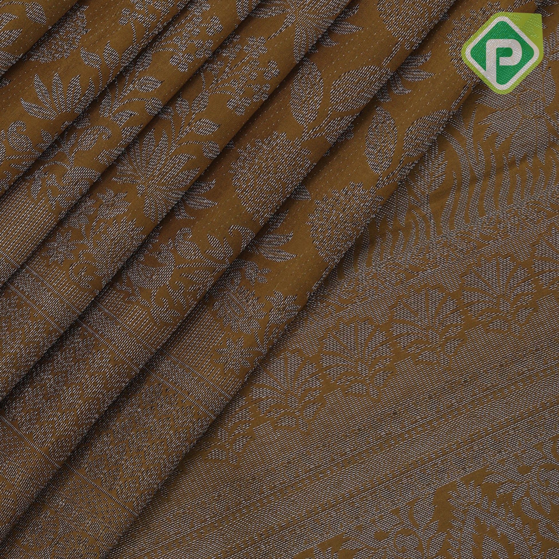 retro yellow neem zari small grand floral self zari doble design border all over weaved silk saree