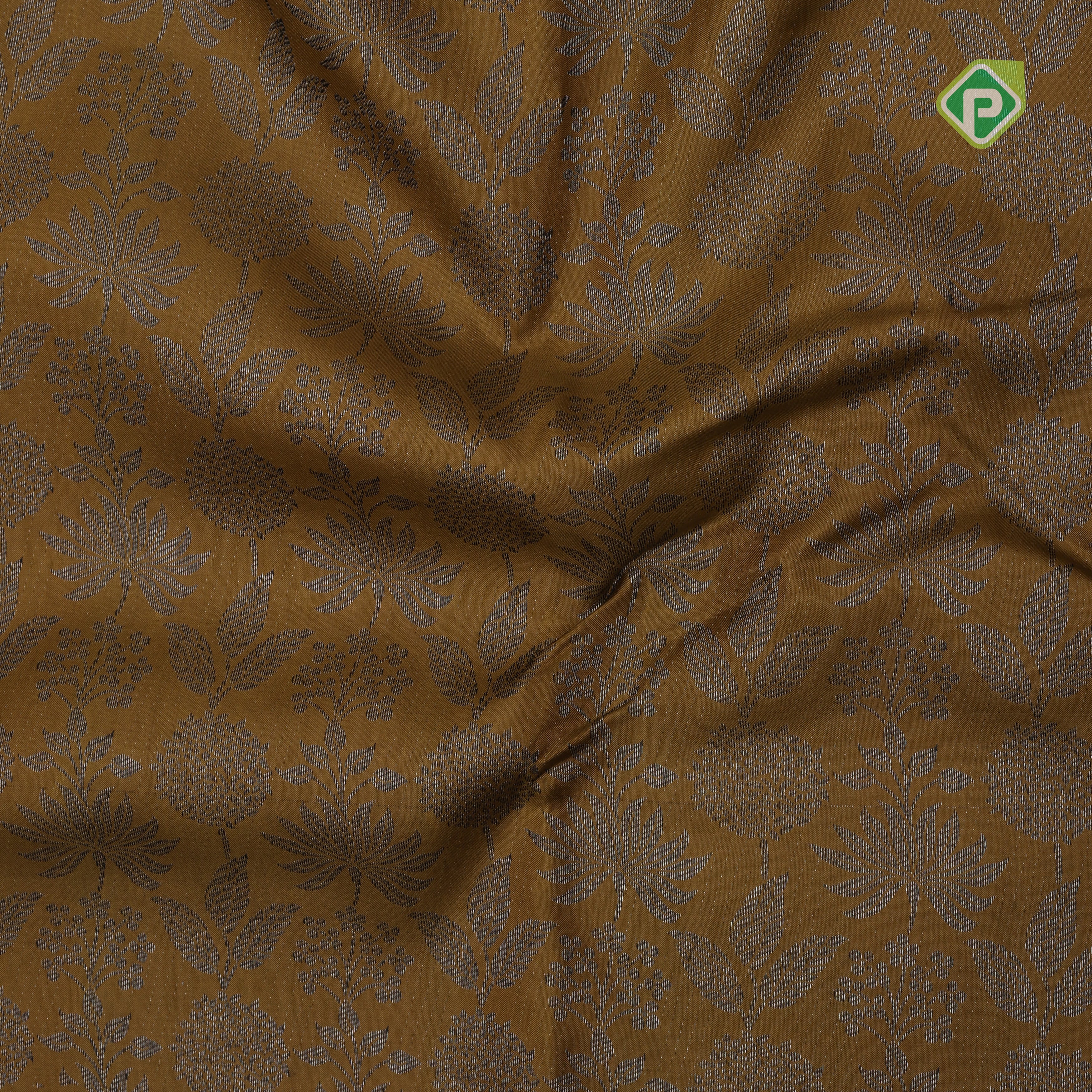 retro yellow neem zari small grand floral self zari doble design border all over weaved silk saree